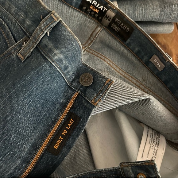 NWOT Heavy Starched Ariat Rebar M4 Men's Relaxed Bootcut Jeans • Size: 36x36 - Picture 9 of 9